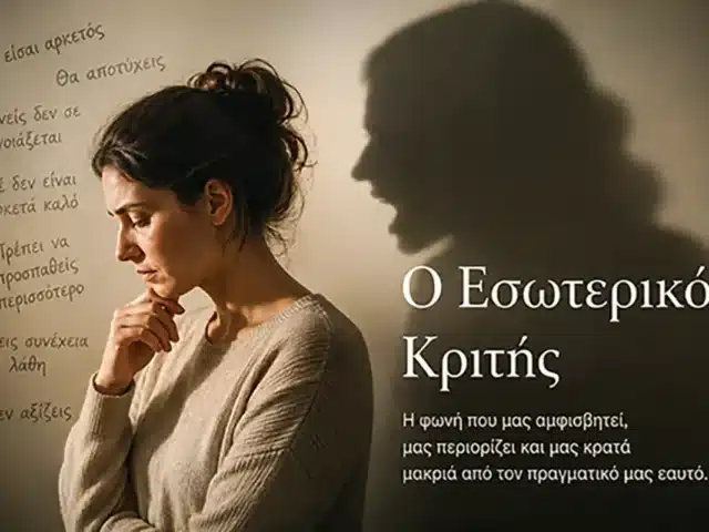 Ο Εσωτερικός Κριτής και η εσωτερική αυστηρότητα που δημιουργείται από την παιδική ηλικία