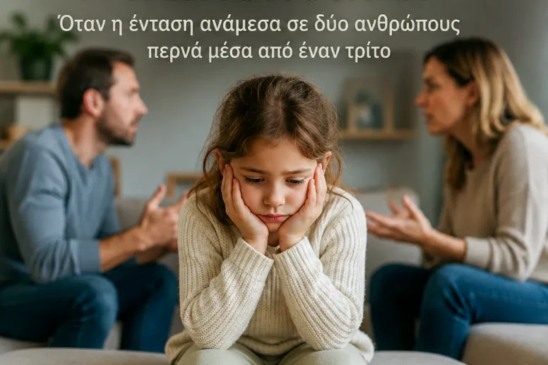 Τριγωνοποίηση στις σχέσεις: παιδί στη μέση της σύγκρουσης των γονιών